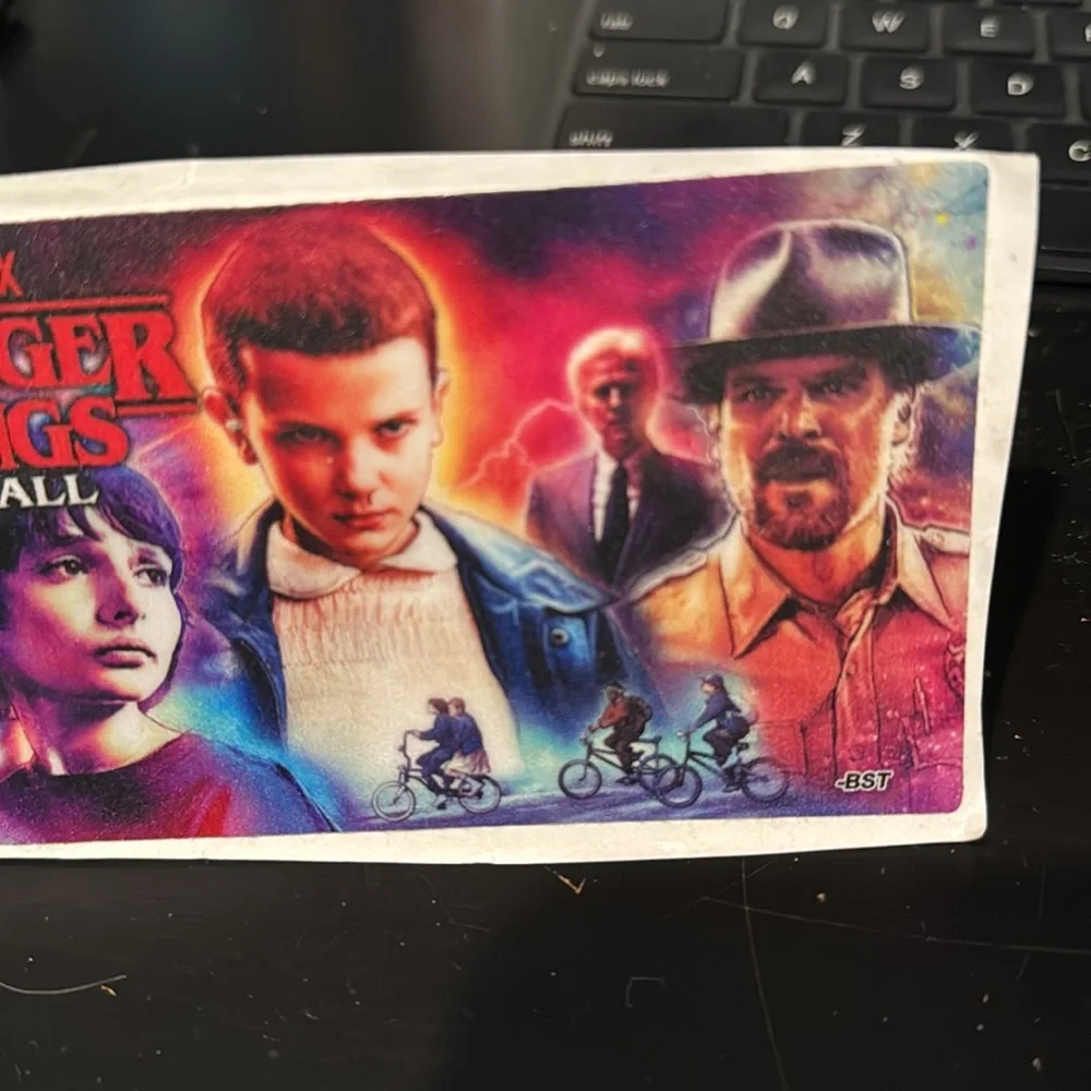 Stranger things pinball bumper sticker - Picture 2 of 3